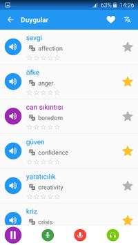 Turkish Vocabulary & Speaking Turkish - Awabe स्क्रीनशॉट 3