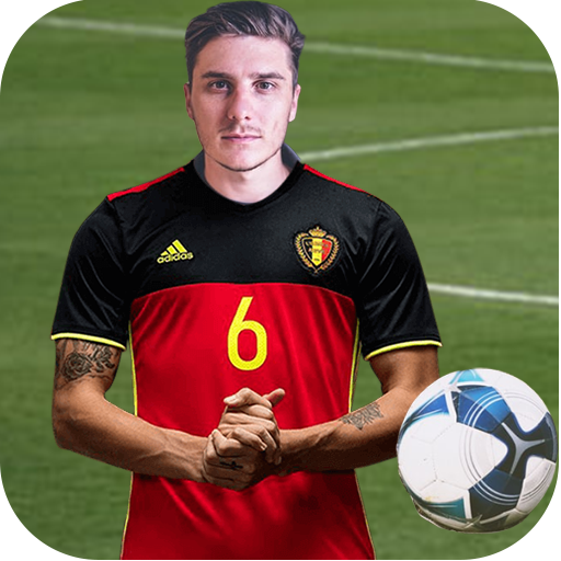 Selfie with Football Players - Photo Editor आइकन
