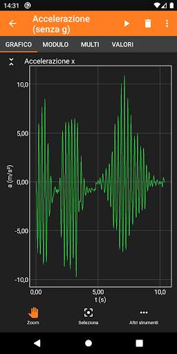 phyphox screenshot 3