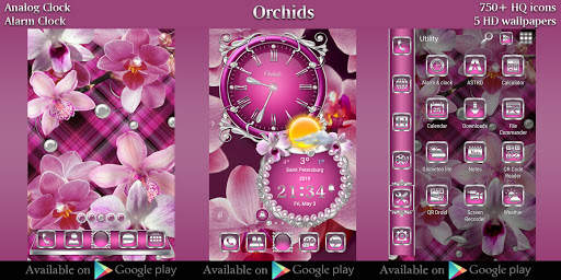 Orchids 3D Next Launcher theme screenshot 7