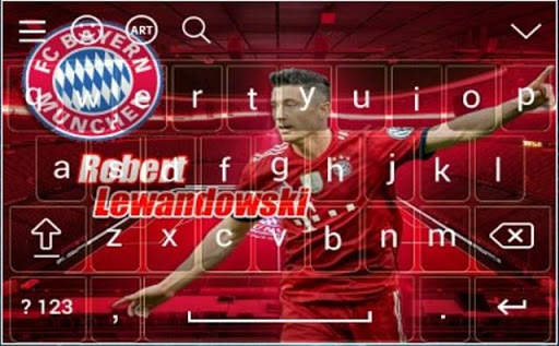 Robert Lewandowski Theme Keyboard स्क्रीनशॉट 5