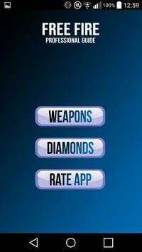 Weapons and Diamonds guide for Free Fire screenshot 1