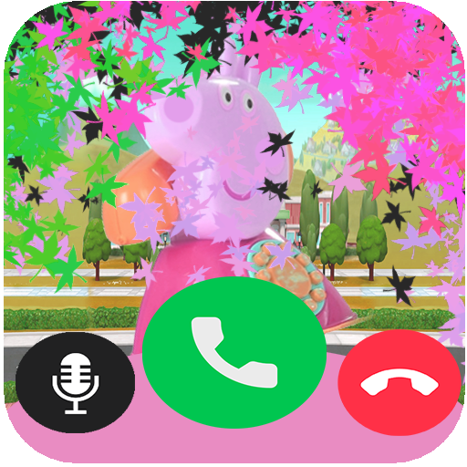 the cool peggy boy  : peppa  fake call video icon