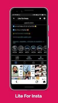 Lite for insta lite - Chat Messenger lite screenshot 1