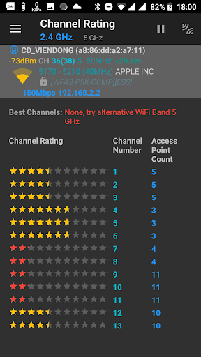 Wifi Analyzer screenshot 4