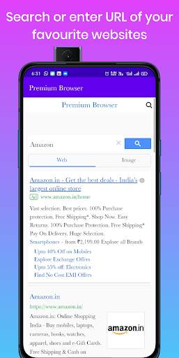 Premium Browser: fast, safe and secure browser स्क्रीनशॉट 1
