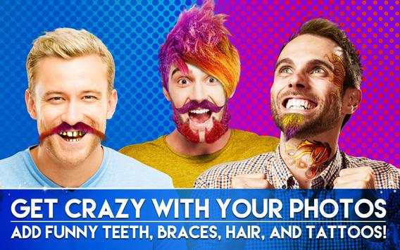 Crazy Man Hair Mustache Beard screenshot 3