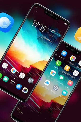 Абстрактная тема туманности HD launcher скриншот 2