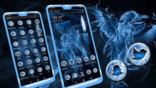Angel Smoke Launcher Theme screenshot 1