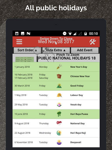 Singapore Calendar Horse 2020 screenshot 16