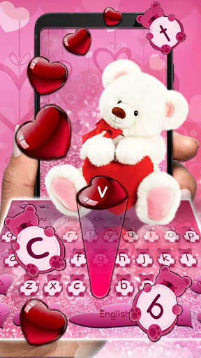 Furry Bear Love Keyboard screenshot 2