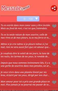 Message SMS d'amour 2016 screenshot 2