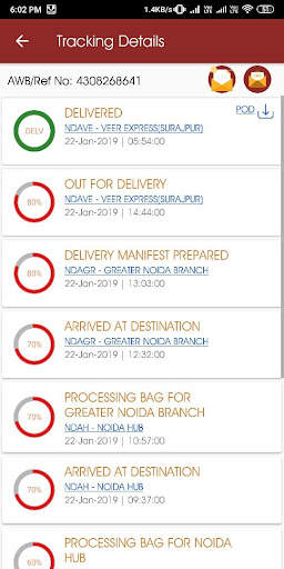 Trackon Couriers screenshot 4