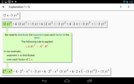 ALGEBRATOR-step-by-step solver screenshot 10