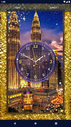 Night Sky Clock Wallpapers screenshot 3