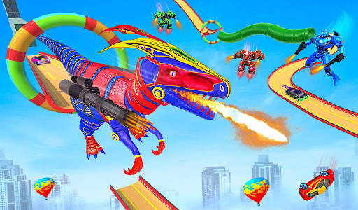 Dino Transform Car Robot Games screenshot 4