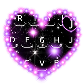 Purple dream love keyboard theme icon