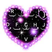 Purple dream love keyboard theme 10001003