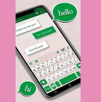 Green Keyboard Chat Messenger screenshot 2