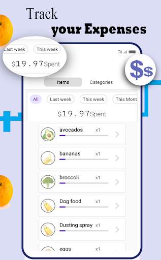 Grocery Shopping List ,Expense tracker - Shoof screenshot 4