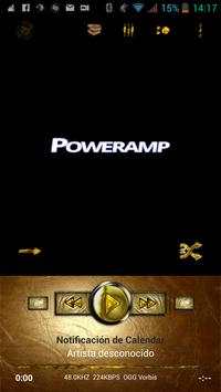 Poweramp Skin Dorado Gold screenshot 1