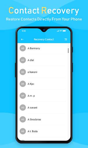 Contact Recover - Contact Backup & Restore 2 تصوير الشاشة