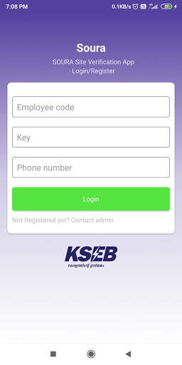 KSEBL-SOURA Site Verification App screenshot 1