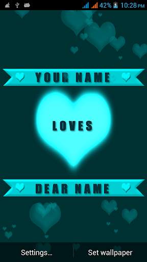Valentine Name Live Wallpaper screenshot 1