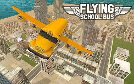 Flying School Bus Sim 2017 screenshot 13