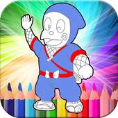 Coloring hattoriI  ninja go 1.0