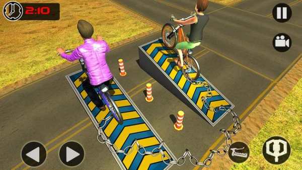 Chained Bicycle: Real Furious Highway Racing Games screenshot 3