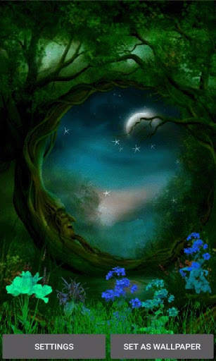 Magical Night Live Wallpaper screenshot 1