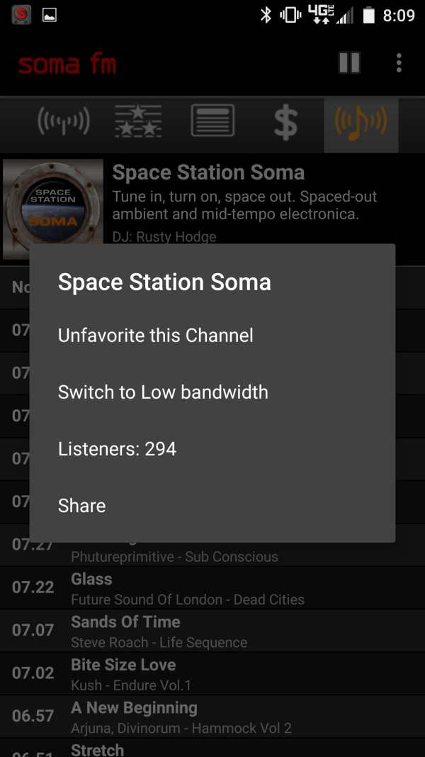 SomaFM Radio Player screenshot 3