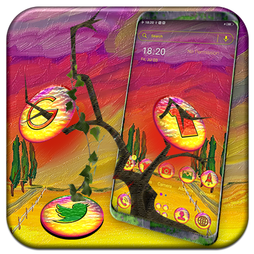 Oil Painting Nature Theme Launcher icon