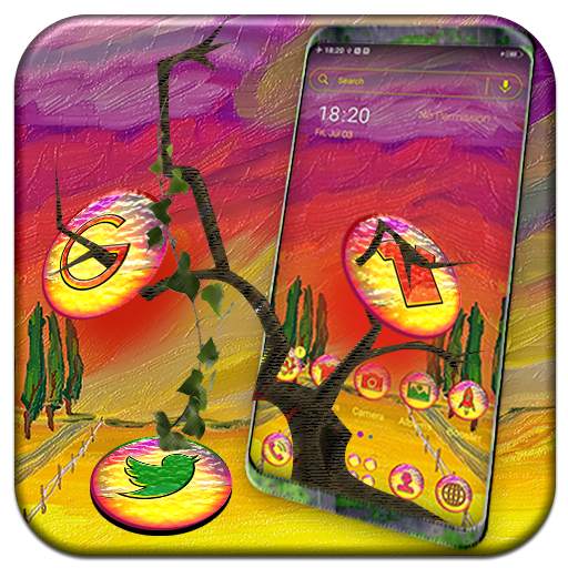 Oil Painting Nature Theme Launcher 1.0.1