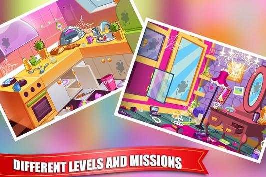 Princess Doll House Cleaning Game for Girls screenshot 4