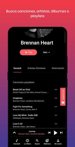 Freefy, free streaming music screenshot 2