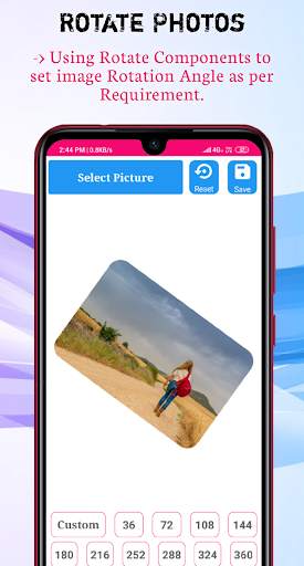 Photo Editor - Round Corner Blur rotate and flip screenshot 3