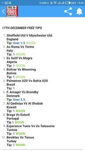 Free 10  Odds Daily Surebets screenshot 3