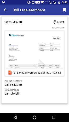 Bill Free - Merchant 2 تصوير الشاشة