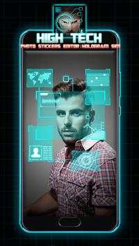 High Tech Photo Stickers Editor: Hologram Sim screenshot 3