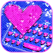 Glitter Sequins Keyboard Theme icon