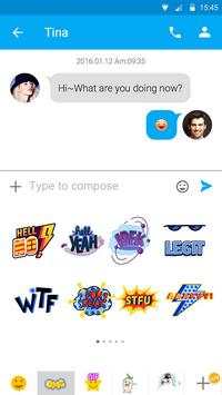 (FREE) GO SMS HOT WORD STICKER 2 تصوير الشاشة