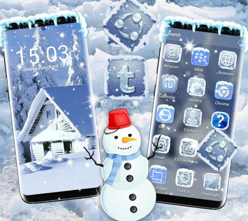 Ice Snow Launcher Theme screenshot 6