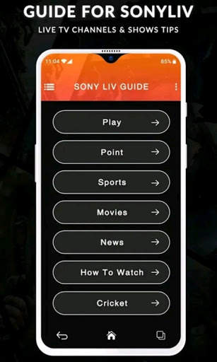 Free SonyLiv - Live TV Shows & SAB TV Guide screenshot 1