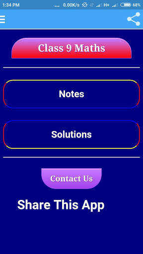 Class 9 Maths Notes And Solutions screenshot 1