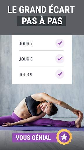 Exercices d'étirement - le grand écart à la maison screenshot 3