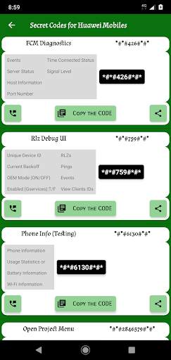 Secret Phone Codes - All Latest & Old Mobile Codes screenshot 5