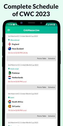 ODI World Cup Live 2023 screenshot 2