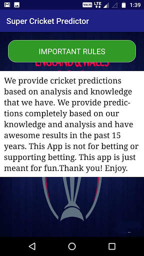 Super Cricket Predictor screenshot 4